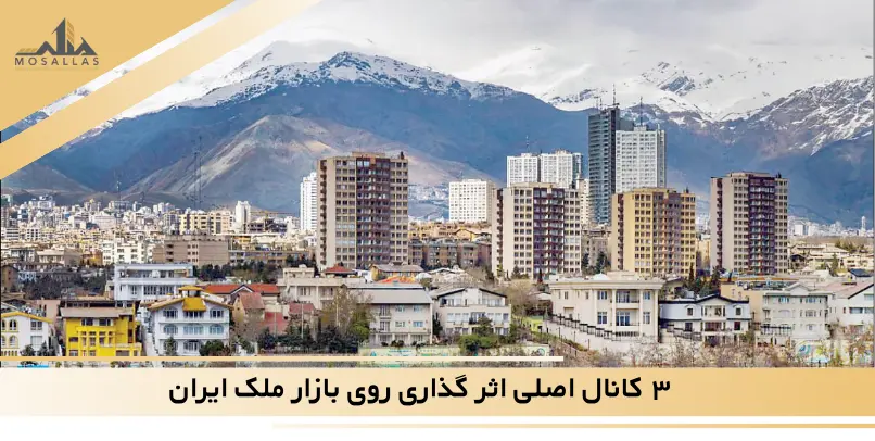 ۳ کانال اصلی اثر گذاری روی بازار ملک ایران ۳ کانال اصلی اثر گذاری روی بازار ملک ایران